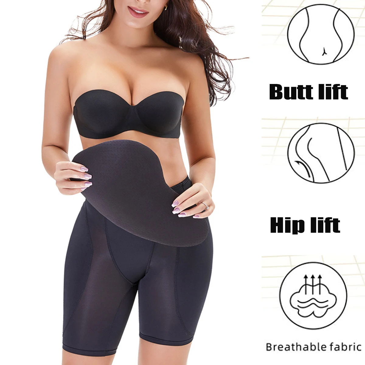 Hip Pads for Women Hip Dip Pads Fake Butt Padded Underwear Hip Enhancer Shapewear Crossdressers Butt Lifter Pad Panties Shaper