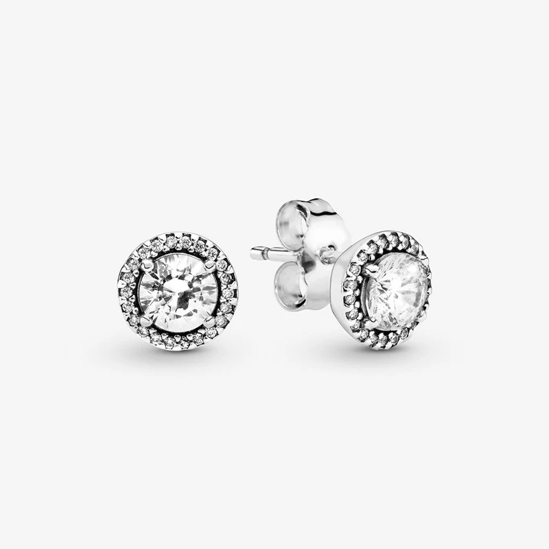 

Advanced Texture Round Sparkle Stud Stud Earrings 925 Sterling Silver Stud For Women Original Earring Jewelry Gift