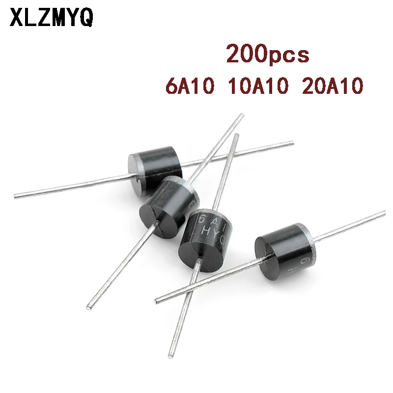 

200 шт., выпрямительный диод 6A10 10A10 20A10, 6A 10A 20A 1000 в
