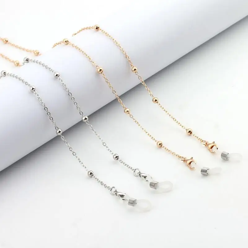 

New 70cm Irregular Imitation Pearls Masked Sunglasses Glasses Chain Women Non-slip Beaded Eyewear Holder Neck Strap Rope Lanyard