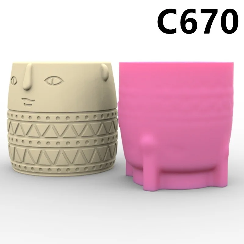 C670 ваза с абстрактным портретом силиконовая форма Ароматизированная для гипса и