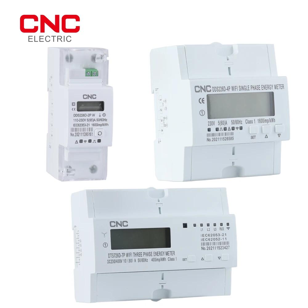 CNC WIFI Smart DDS226D Series 50/60 Гц однофазный/трехфазный измеритель энергии таймер монитор