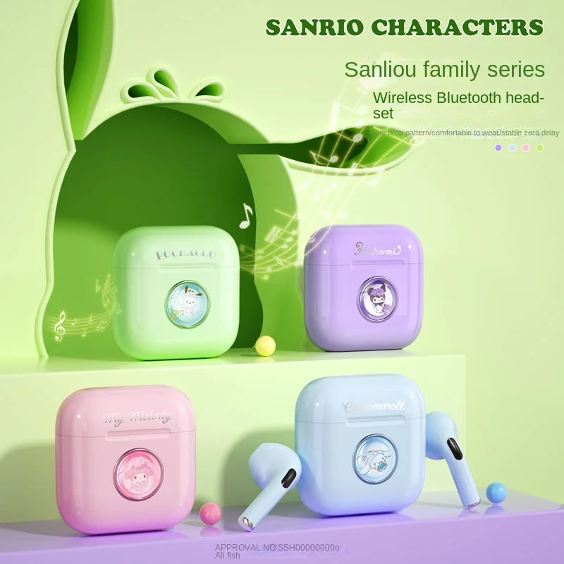 

TWS-наушники Sanrio с поддержкой Bluetooth, с шумоподавлением