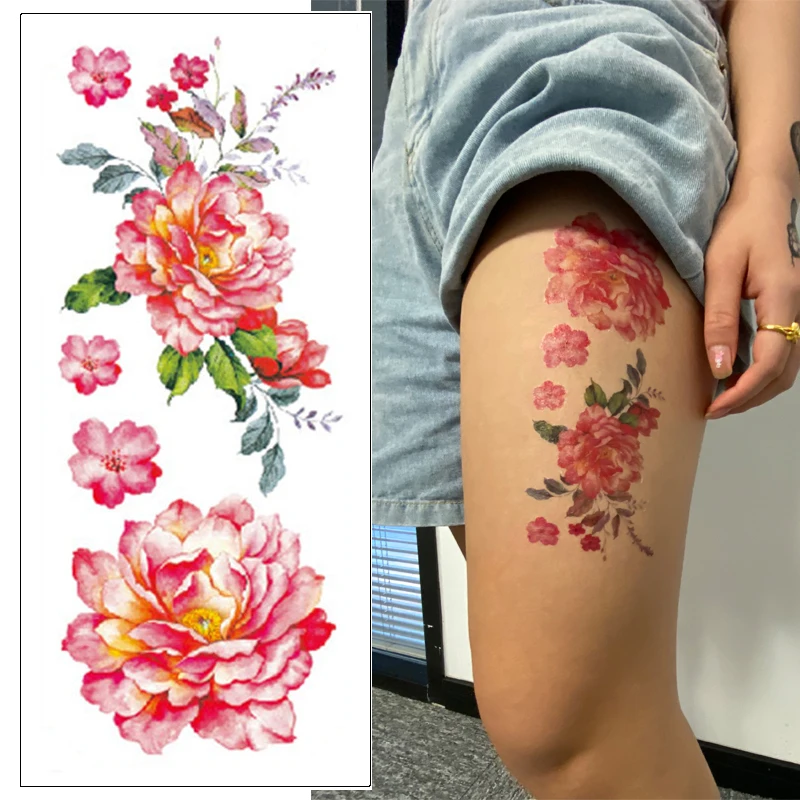 

Fashion Tattoos Waterproof Temporary Tattoo Sticker Various Flowers Sexy Body Art Arm Fake Tatoo Temporary Tattoo Sleeves Sheets
