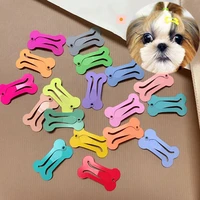 pet dog hairpin color mini bone shaped hairpin cat hair accessories pet grooming accessories decoration supplies