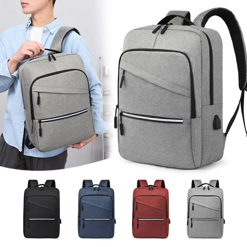 

Waterproof Men's Backpack Large Capacity Men's Business Laptop Backpack with USB Charging Leisure Travel Bag