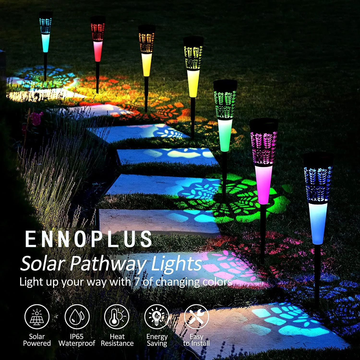 

Foldable Outdoor Solar Path Lawn Lights Courtyard Ground Plug Projection Decorative Light Outdoor Lighting for Garden Decoration