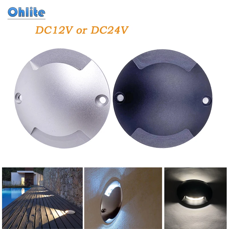 

Подземная LED лампа Ohlite для сада 1Вт/2Вт