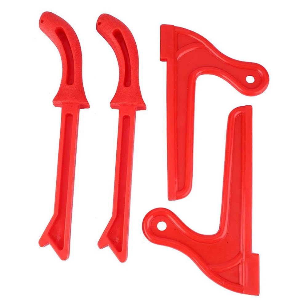 

4 Pcs Grip Safety Push Set Carpentry Durable V Shaped Accessories Unique Steady Hand Protection Jointers Woodworking Table Saws