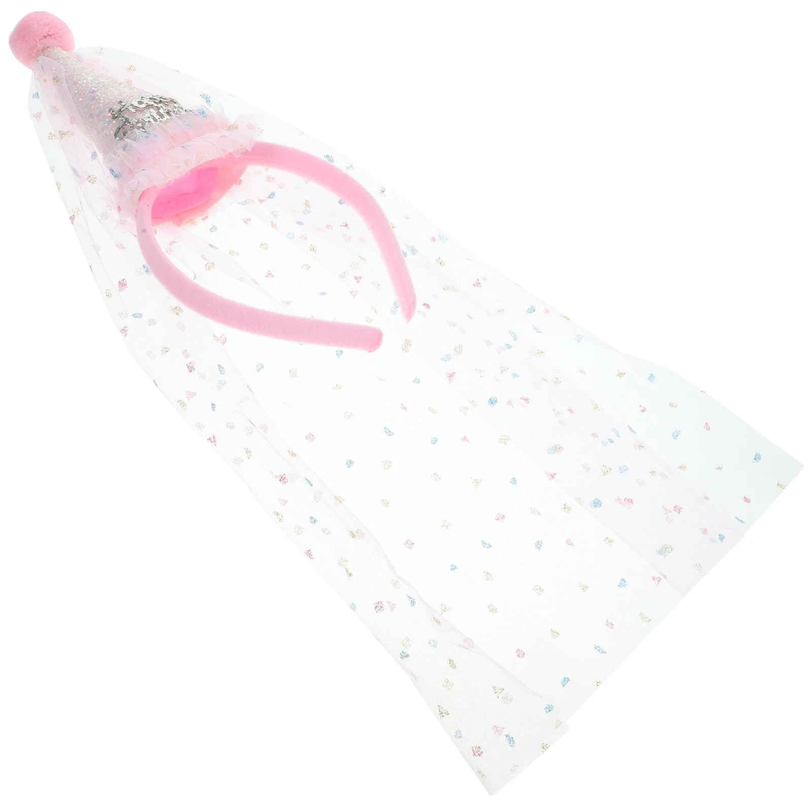 

South Korea Girl Hair Accessories Mesh Headpiece Birthday Girls Issue Card Headband Fabric Lovely Women's