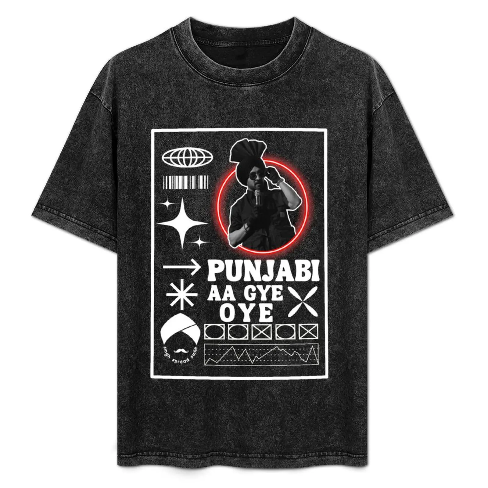 Футболка Punjabi Aa Gye Oye одежда на день Святого Валентина тяжелые весы заготовки