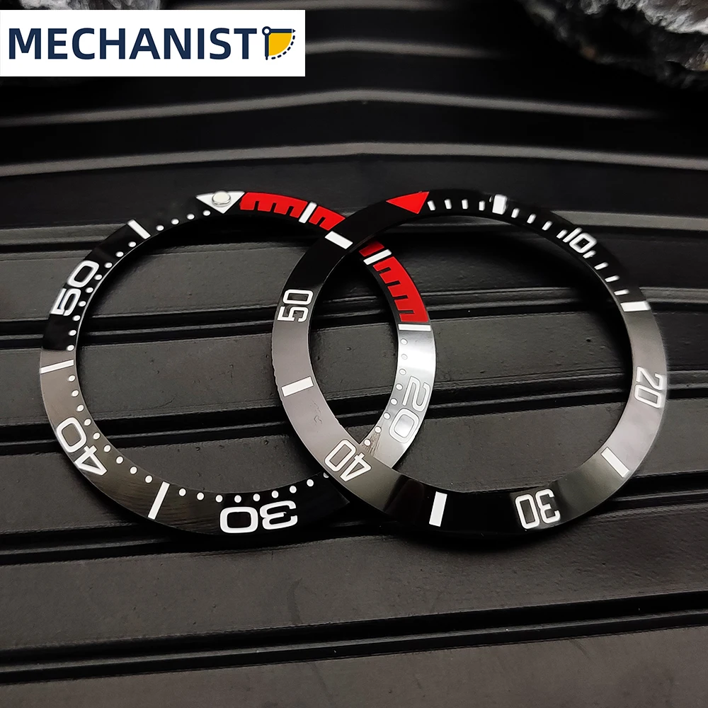 

Machinist - Latest luxury quarter red 38MM ceramic bezel case parts insert ring luminous beads 30.5mm