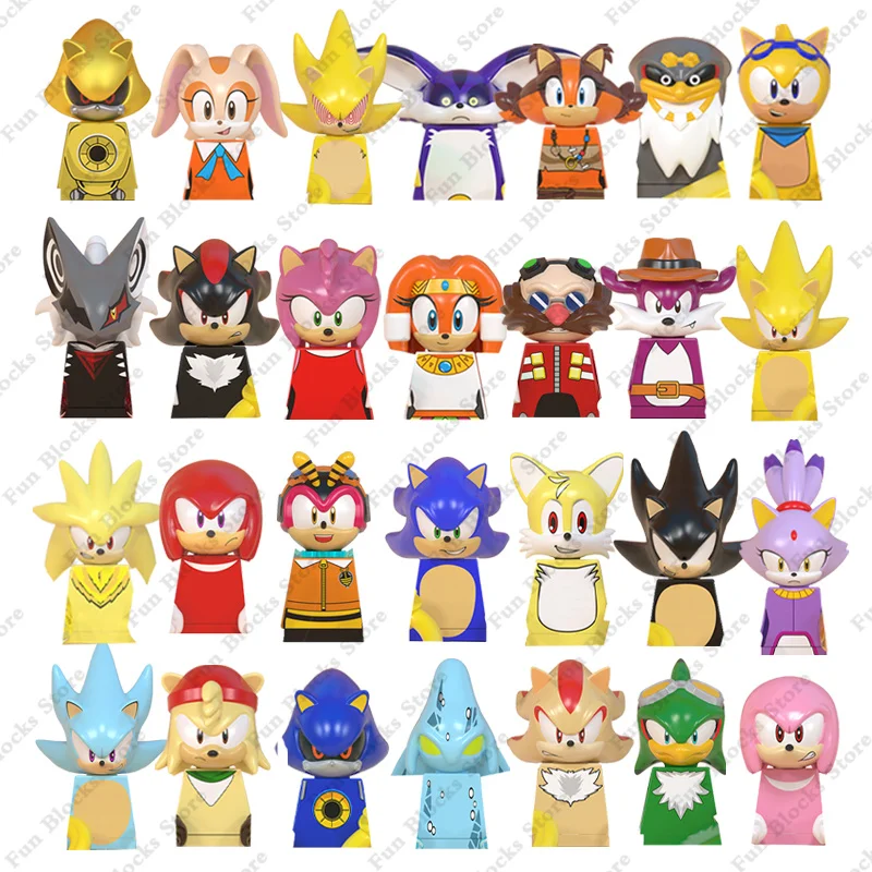 Мини-фигурки «Ежик» Sonic, наборы строительных блоков, игрушки, классические модели кирпичей, наборы кирпичей для детей, «сделай сам», образовательные Подарки