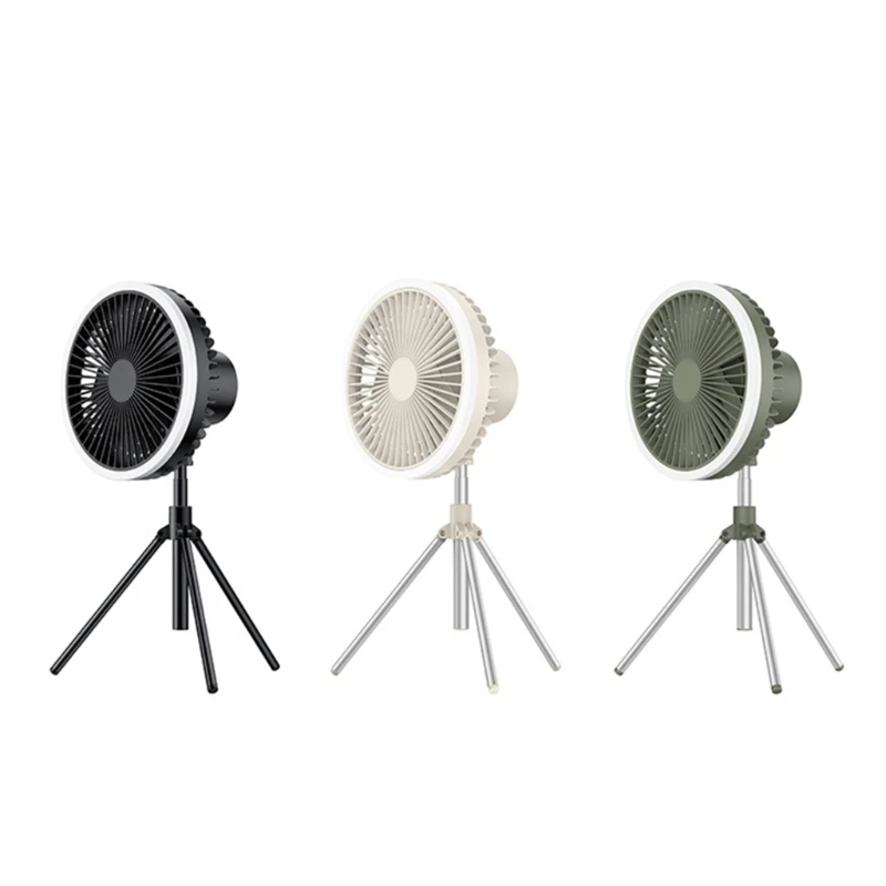 

Unisex Remote Control LED Table Fan 3 Speed Tripod Canopy Fan for Bedroom Home