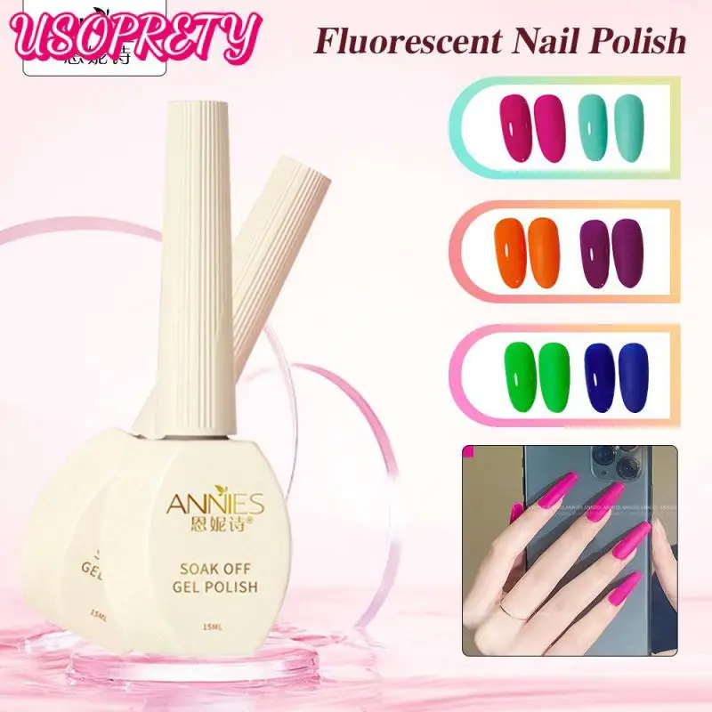 

No Irritating Smell Enni Poetry 8 Colors Easy To Apply Candy Nail Polish Nail Art Semi Permanent Nail Glue Easy To Stretch 15ml