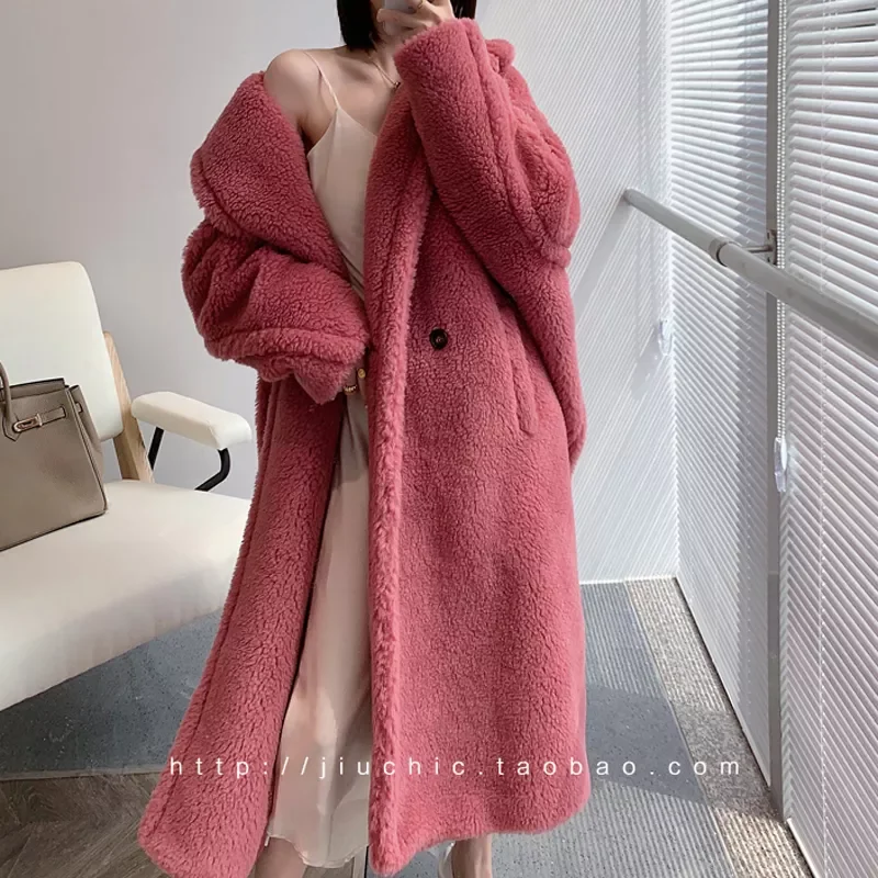 New2022 Womens Winter Faux Fur Coat Long  Loose  Warm Ladies Teddy Jacket  Female Plush  Plus Size Outwear