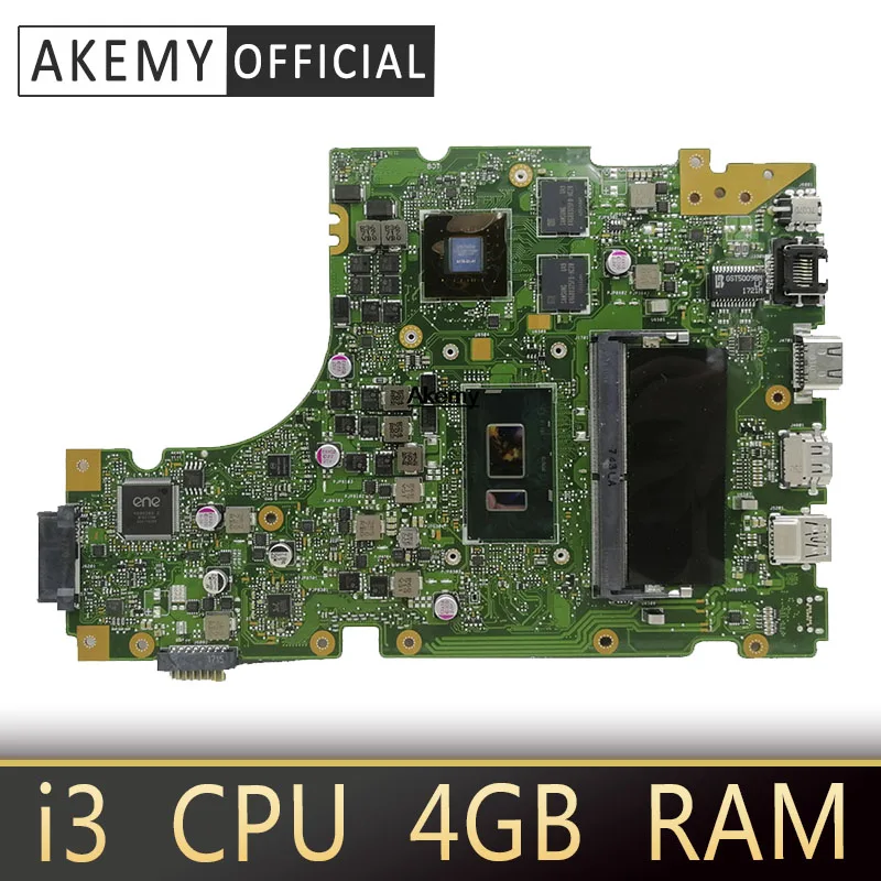 

X442UR Laptop Motherboard For ASUS X442 X442U X442UR X442UQ X442UQK X442UQR Mainboard 100% Tested with i3 cpu 4GB RAM