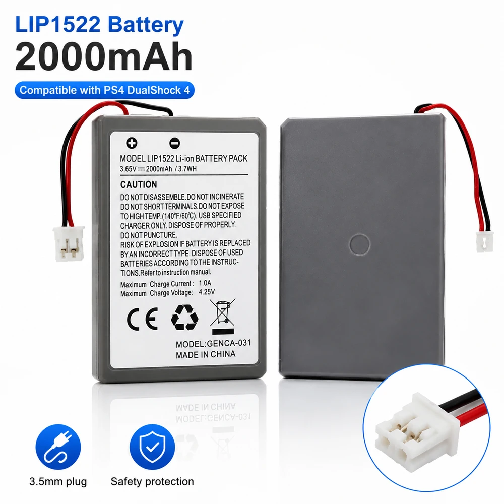 Фото Аккумулятор Lip1522 2000 мАч для геймпада PS4 Pro/PS4 Slim Dualshock 4 (без батареи для геймпада) №1