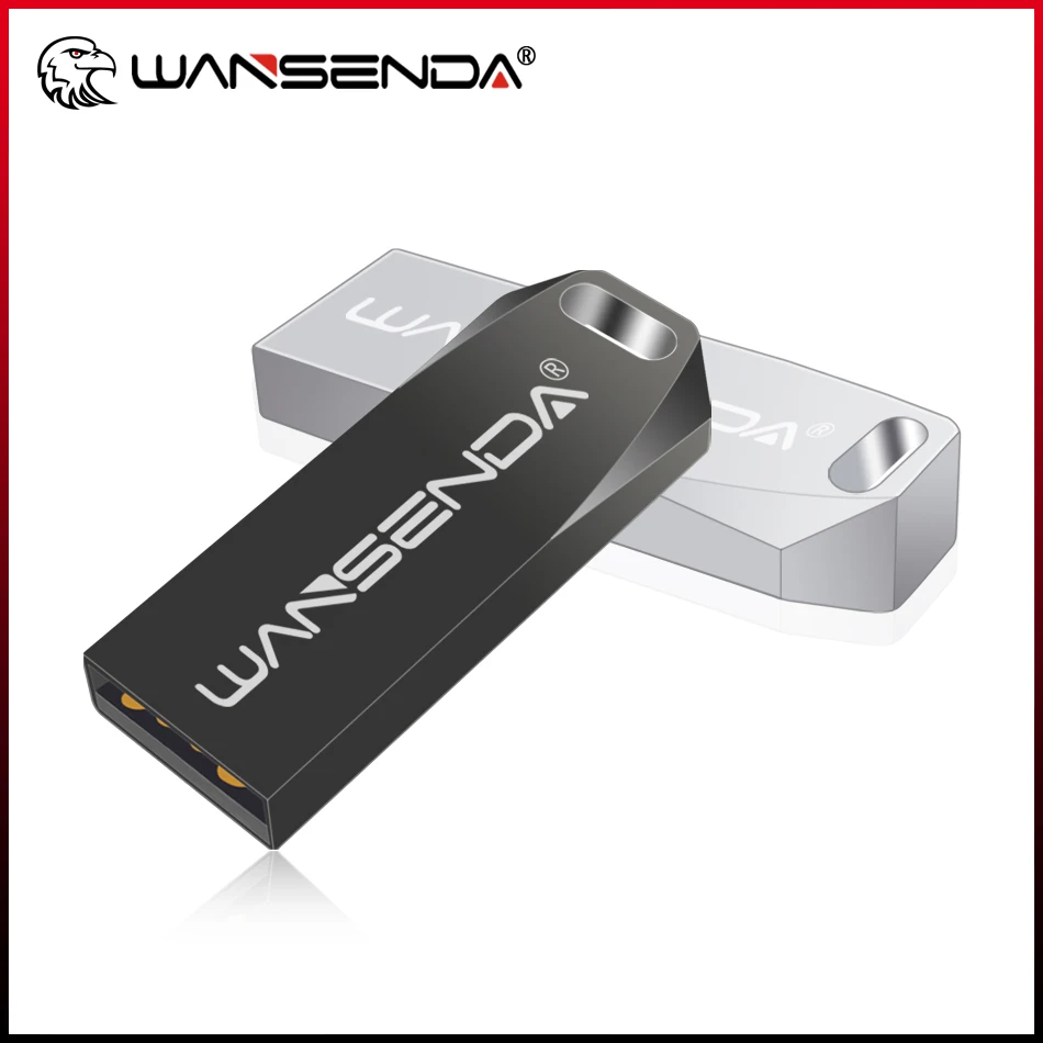 

WANSENDA USB 2.0 Flash Drive Waterproof Pendrive 128GB 64GB 32GB 16GB 8GB 4GB Portable Memory Stick Thumbdrive for Computer