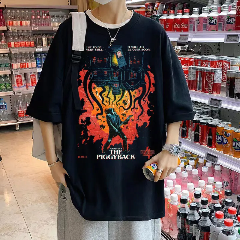 

Stranger Things 4 T Shirt Eddie Munson Graphics Print Tshirt Streetwear Men's Hip Hop Tee Short Sleeve Fashion Vintage T-shirts