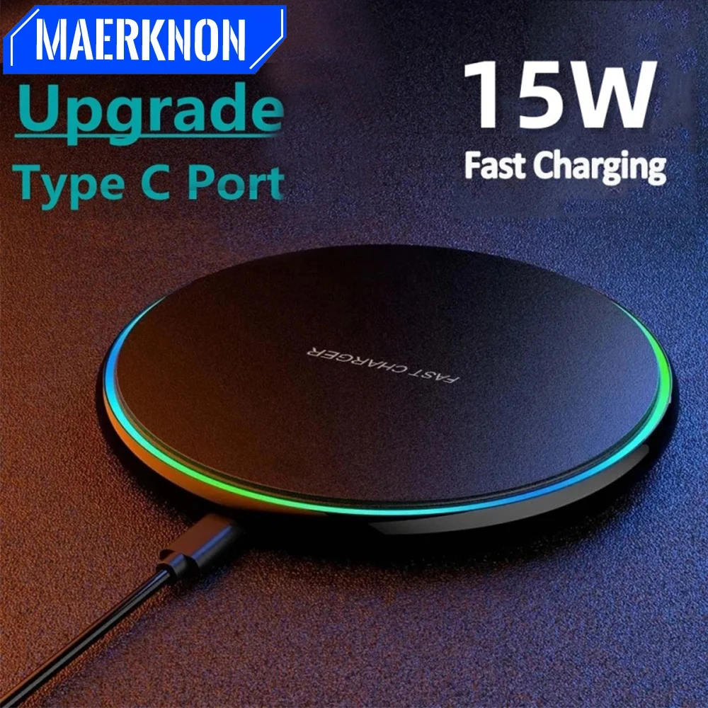 Беспроводное зарядное устройство 15 Вт для iPhone 14 13 12 X Pro Max индукционная быстрая