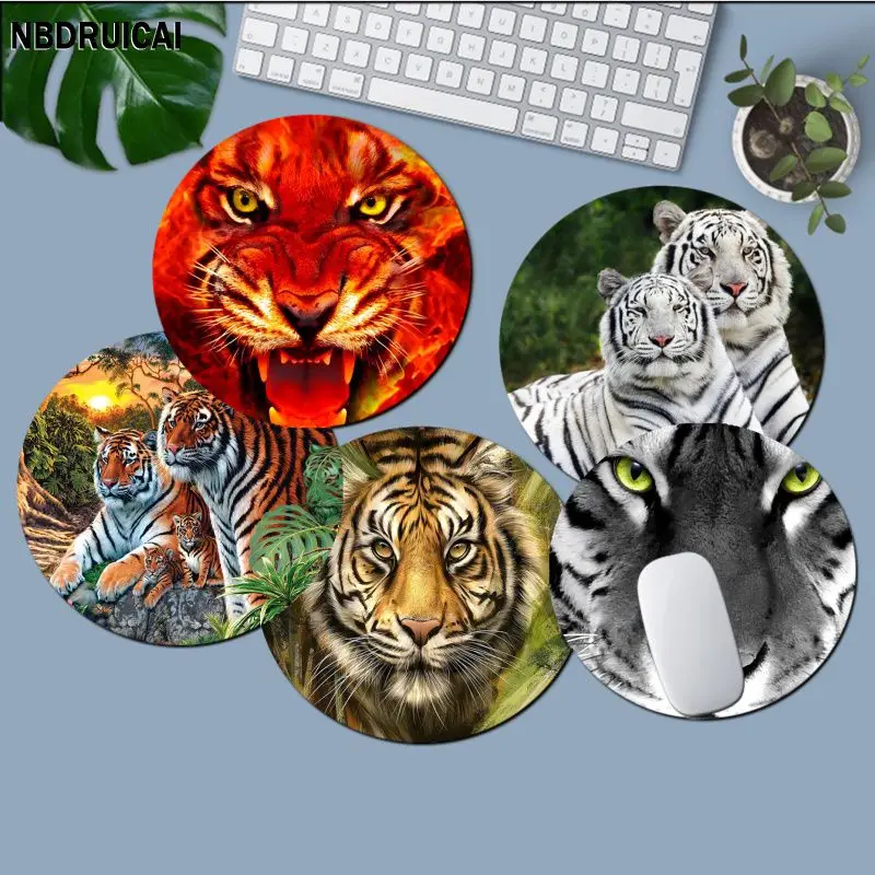 

Animal Tiger Mousepad Rubber Small Gaming Mouse Pad Gamer Desk Mats Keyboard Pad Mause Pad Office Desk Set for PC Gamer Mousemat