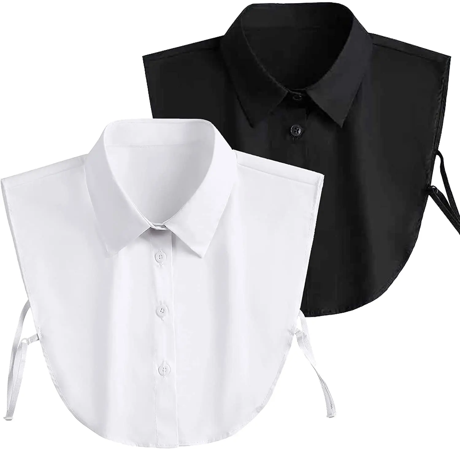 

Women Cotton Lace Fake Collar Blouse Vintage Detachable Shirt Collar False Collar Lapel Blouse Top Women Clothes Accessorie