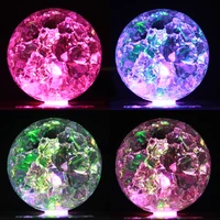 clear bubble crystal ball home office desk decoration feng shui sphere paperweight photography prop magic ice crack ball