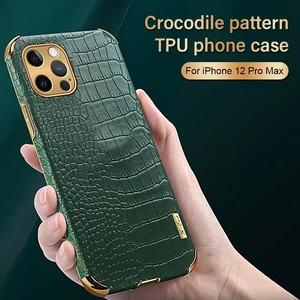 Soft PU Leather Case For iPhone XR XS Max X Cover Shockproof Back Cover Soft TPU Business Phone Case For iPhone 12 11 Pro Max