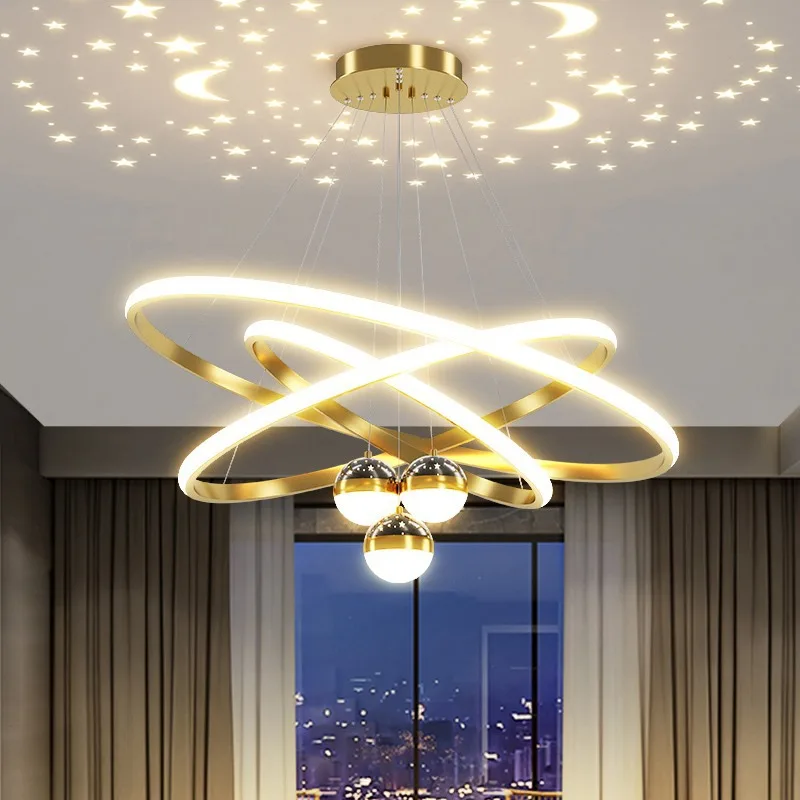 

LED люстра Narrandes кольцевая черная/золотая