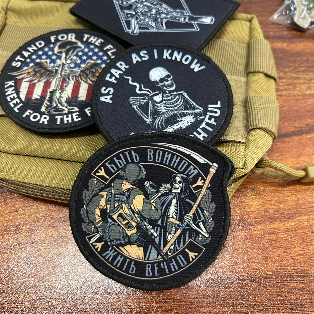 Тактическая нашивка с российским скелетом легиона я восхитительный моральный