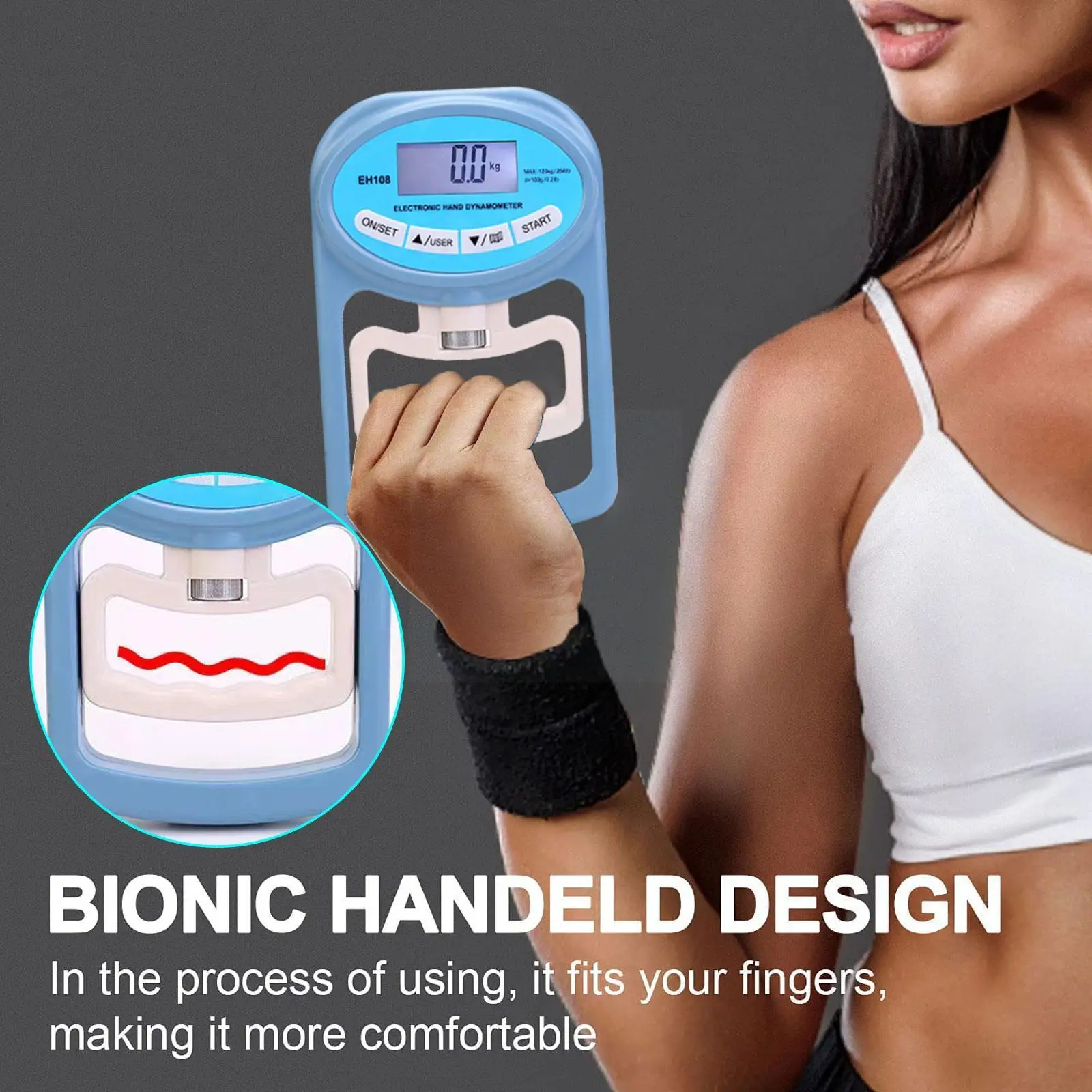 

Цифровой ручной динамометр X9t2, 120 кг