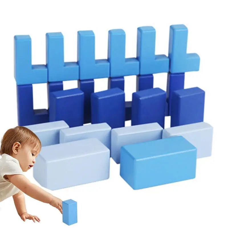 

Строительные блоки деревянные геометрические формы Блоки Монтессори STEM Обучающие дошкольные игрушки подарки для обучения
