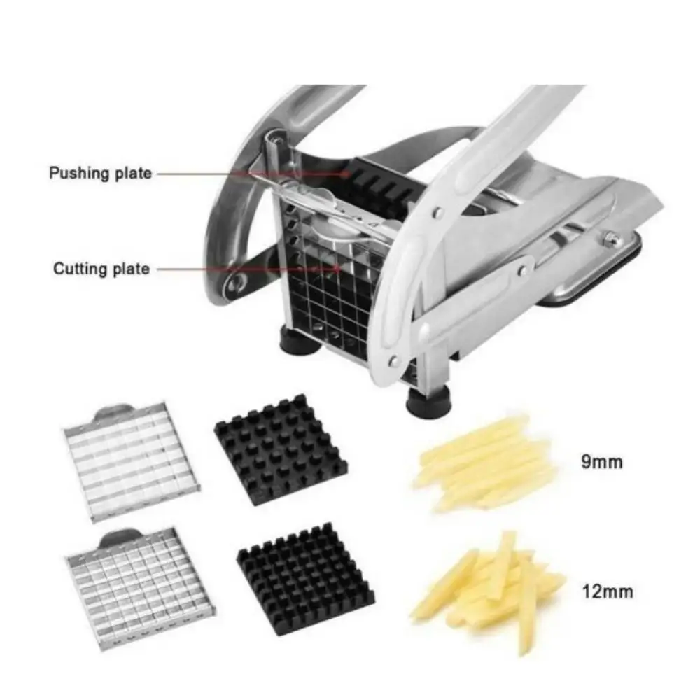 Stainless Steel Potato Cucumber Carrot Slicer Cutting Chopper Vegetable Chipper Strip Cutter Home Kitchen Accessories |