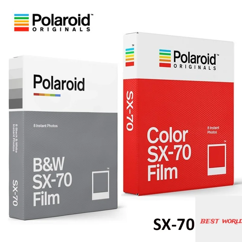 Оригинальная фотобумага Polaroid B &amp W/с цветной пленкой 8 листов для фотоаппарата SX-70