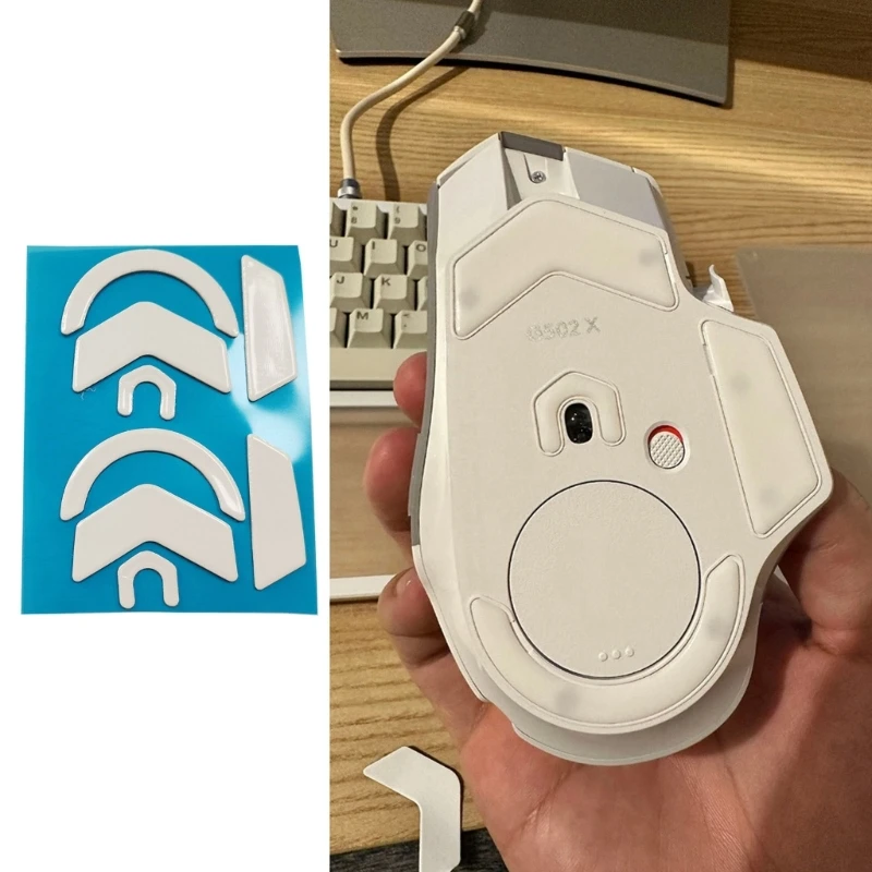 

2 набора, игровая мышь, коньки, коврик для мыши для G502X, беспроводная мышь F19E