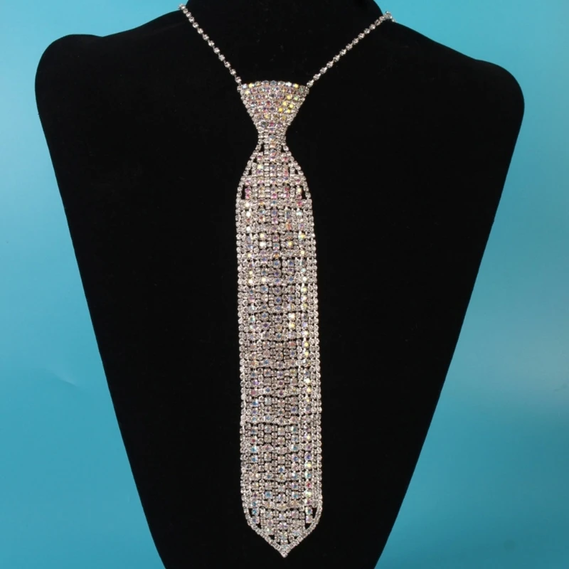 Галстук в стиле панк JK регулируемый галстук для девочек-подростков мерцающий со