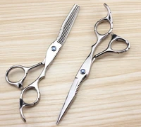 professional 440c 6 inch sapphire hair scissors set hair clipper cutting scissor barber thinning shears hairdressing scissors