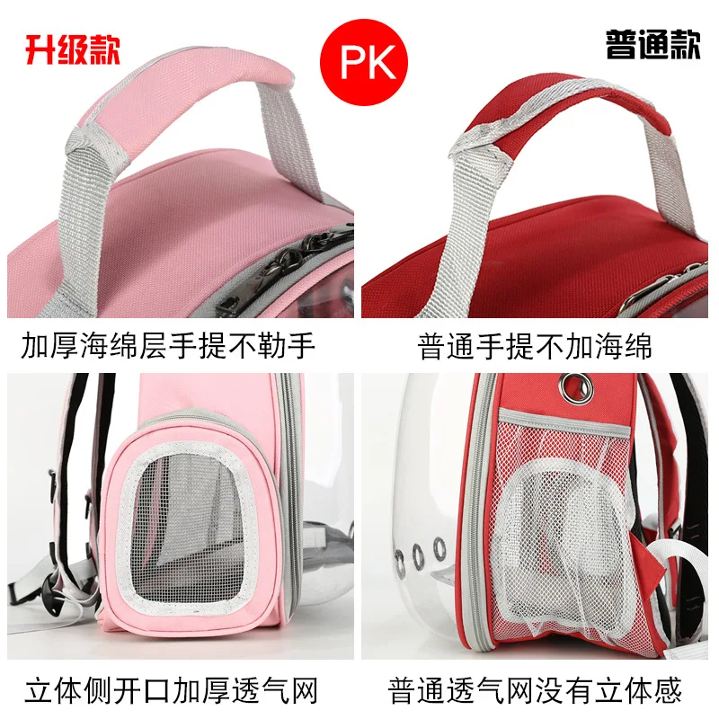 Cat Bag Pet Backpack Go out Portable Clear Space Capsule Pet Bag Go out Cat Supplies Breathable Backpack