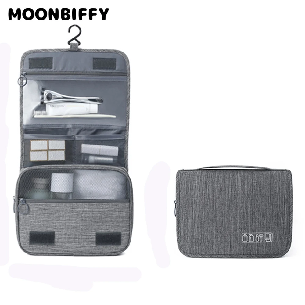 

High Quality Travel Makeup Bags Women Waterproof Cosmetic Bag Toiletries Organizer Hanging Dry And Wet Separation Storage Bag