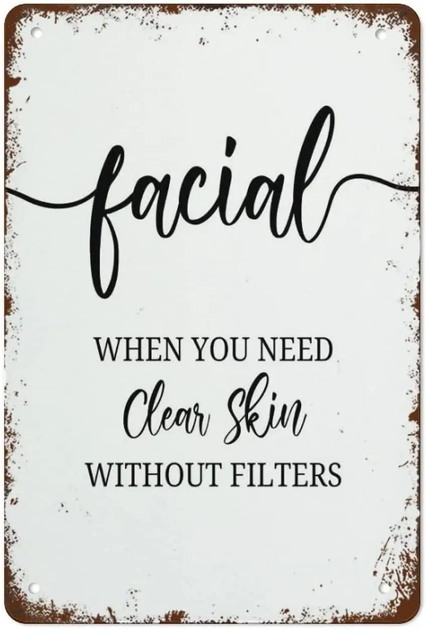 Забавный Vntge Metl Tn Sgn Slon Wll Decor Skn Cre Quote Плакат Shbby Chc rt Декор Plque For Home Ktchen Br C