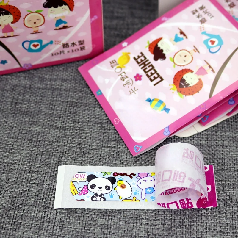 

100 шт., Детский водонепроницаемый патч для ран