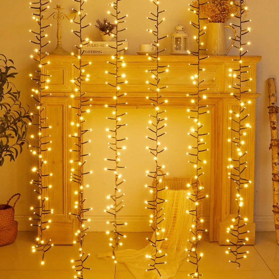 2/3/6 в 1 метеоритный дождь осветительные приборы снег Рождество виде капель дождя