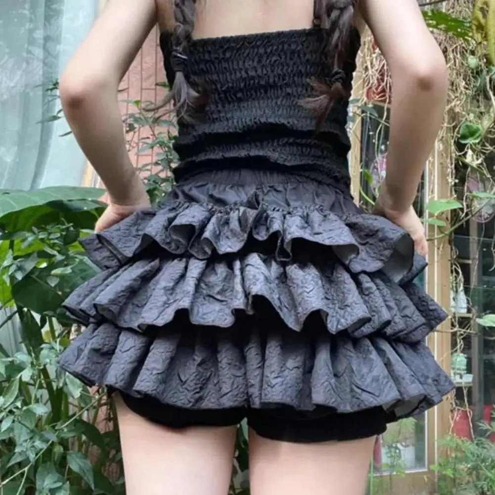 Летние кружевные шорты в стиле бохо шикарные пляжные с рюшами для женщин