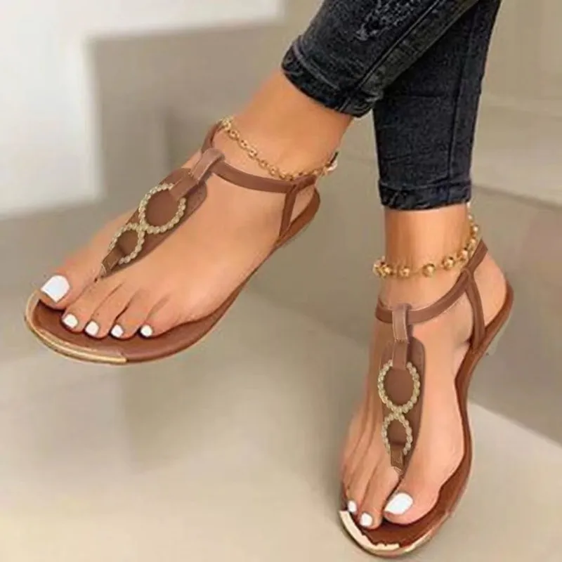 

Flats Open Toe Slippers 2022 Summer New Clip Toe Sandals Women Shoes Dress Shallow Walking Casual Classic Slides Female Zapatos