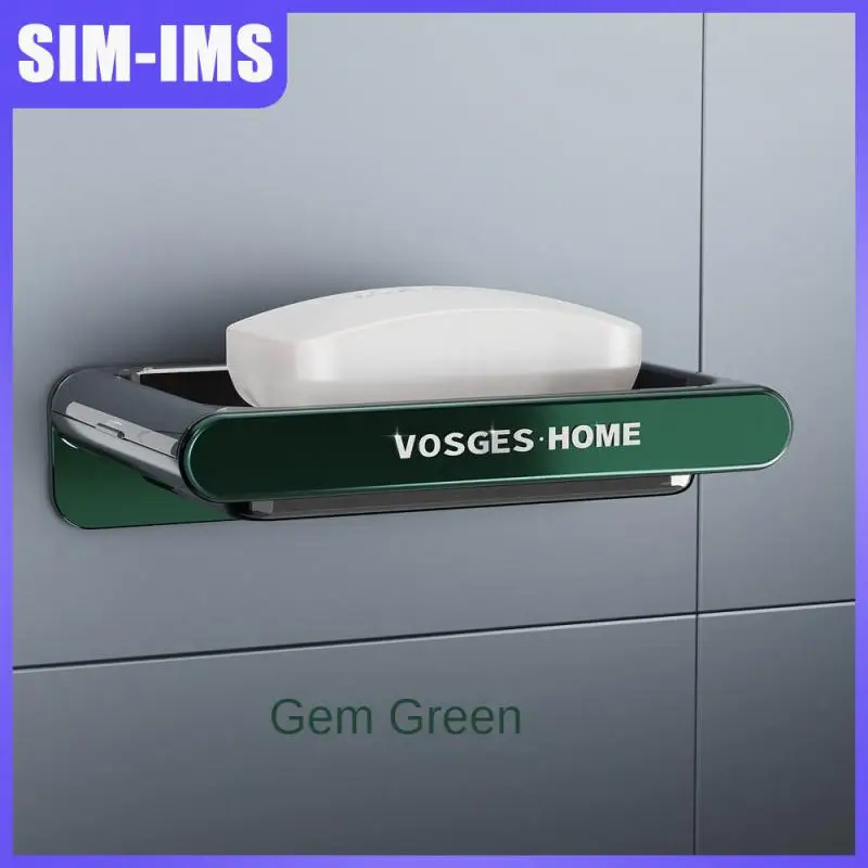 

Bathroom Suppies Soap Dish Holder Non-slip Multifunctional Soap Box High Quailty Strong Suction Soap Holder
