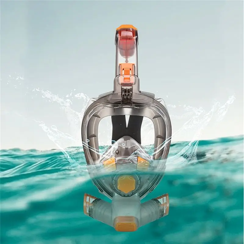 Фото Маска для снорклинга ABVB-Snorkel Mask для мужчин и женщин, полнолицевая маска для подводного плавания, маска для дайвинга с обз №2