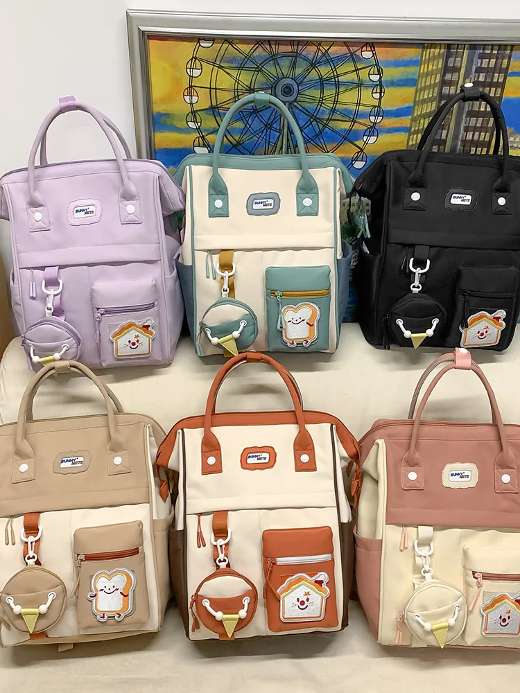 Рюкзак 2025 женские рюкзаки ярких цветов для ноутбука милые школьные сумки Kawaii