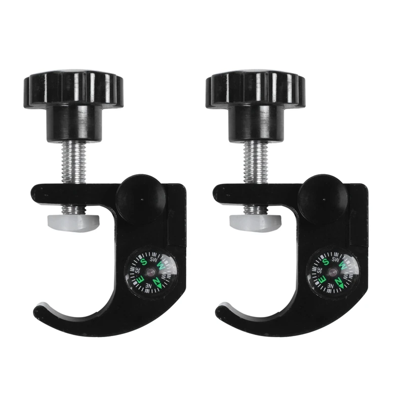 

2X New Corrosion-Resistant Gps Pole Clamp With Open Data Collector Cradle