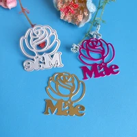 beautiful roses mae cutting dies for english letters scrapbooks reliefs craft stamps photo album puzzl